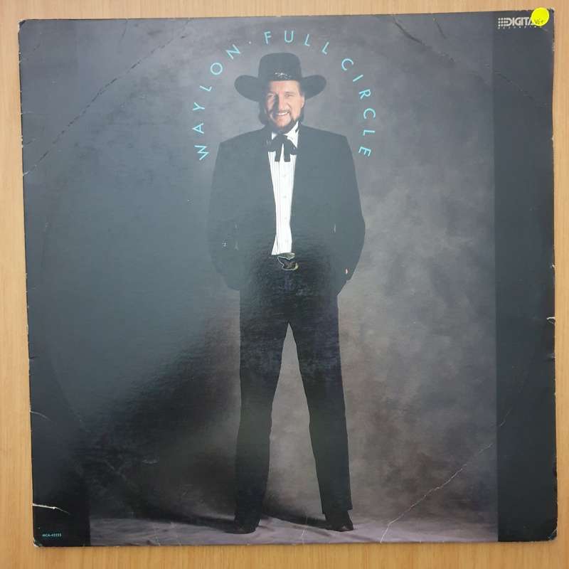 Waylon Jennings  Full Circle - Vinyl LP Record - Very-Good+ Quality (VG+) (verygoodplus)