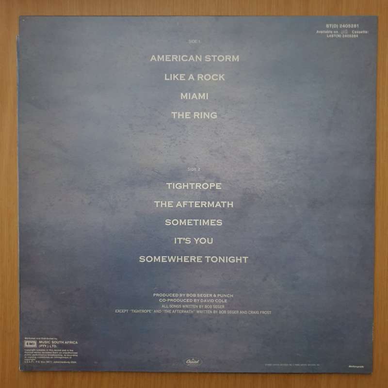Bob Seger & The Silver Bullet Band  Like A Rock - Vinyl LP Record - Very-Good+ Quality (VG+...