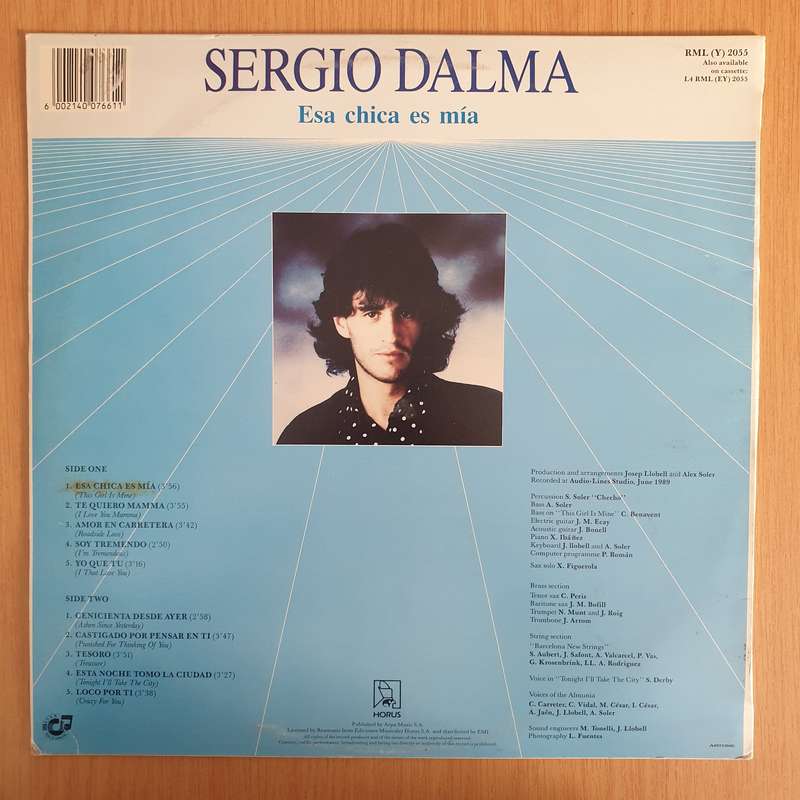 Sergio Dalma  Esa Chica Es Mía - Vinyl LP Record - Very-Good+ Quality (VG+) (verygoodplus)
