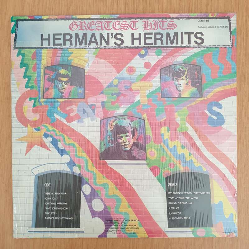 Herman's Hermits  Herman's Hermit's Greatest Hits - Vinyl LP Record - Very-Good+ Quality (VG+)...