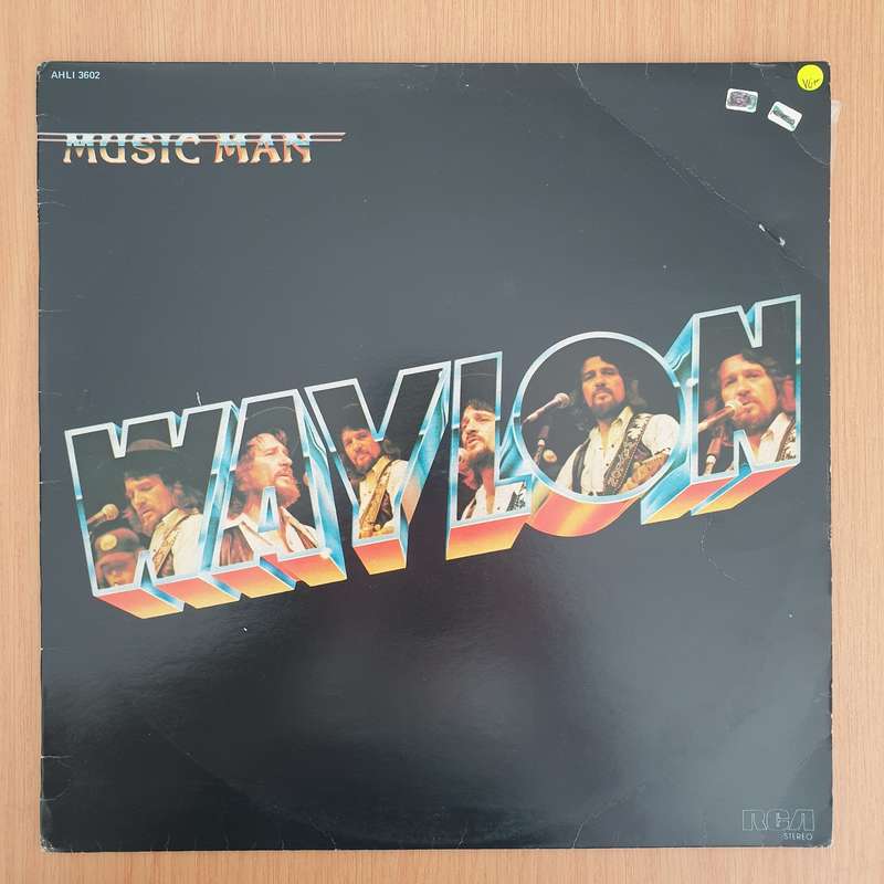 Waylon Jennings  Music Man - Vinyl LP Record - Very-Good+ Quality (VG+) (verygoodplus)