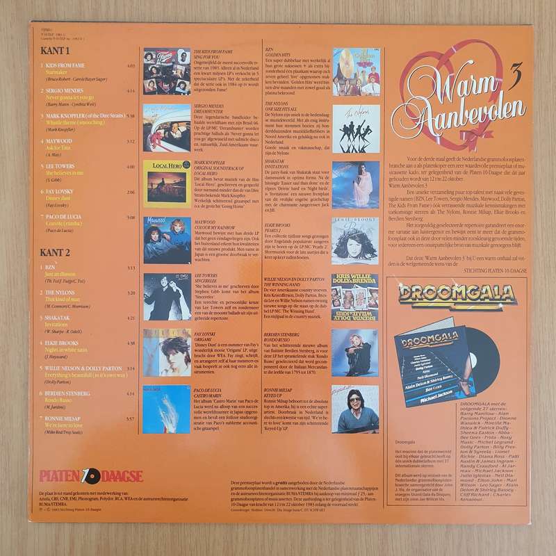 Warm Aanbevolen 3 - Various Artists - Vinyl LP Record - Very-Good+ Quality (VG+) (verygoodplus)