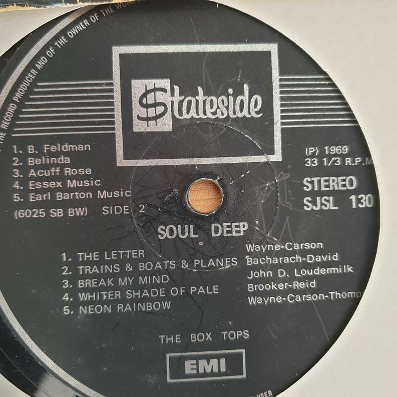 The Box Tops  Soul Deep - Vinyl LP Record - Very-Good+ Quality (VG+) (verygoodplus) (D)