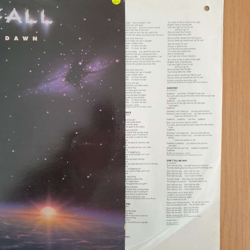 Firefall  Break Of Dawn - Vinyl LP Record - Very-Good+ Quality (VG+)