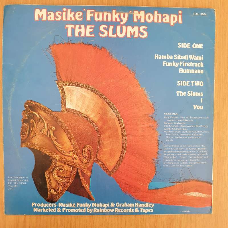 Masike Mohapi  The Slums - Vinyl LP Record - Good+ Quality (G+) (gplus)
