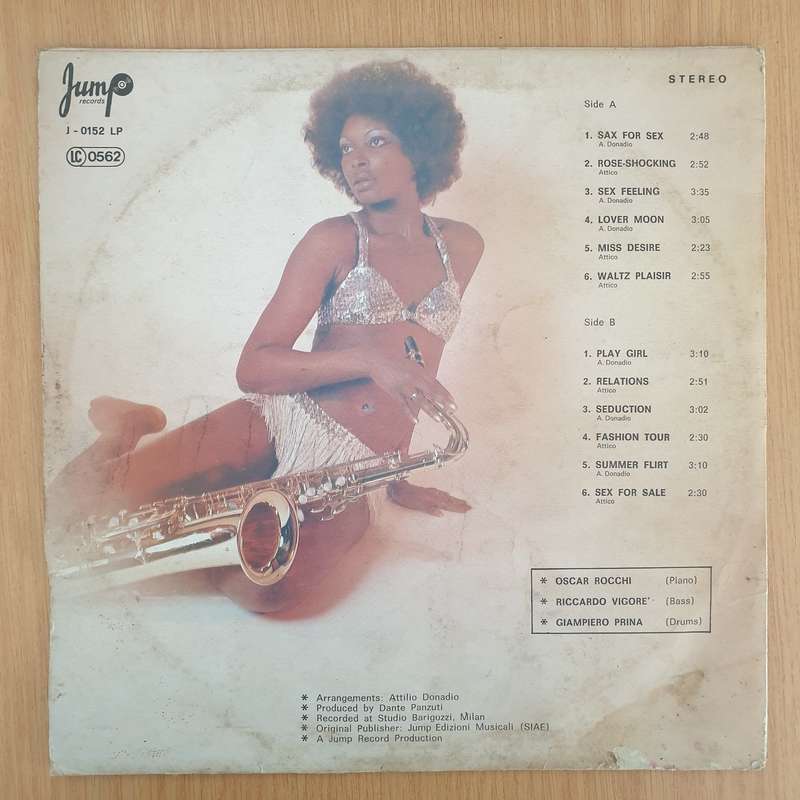 Alex E Attilio Donadio  Sax For Six - Vinyl LP Record - Good+ Quality (G+) (gplus)