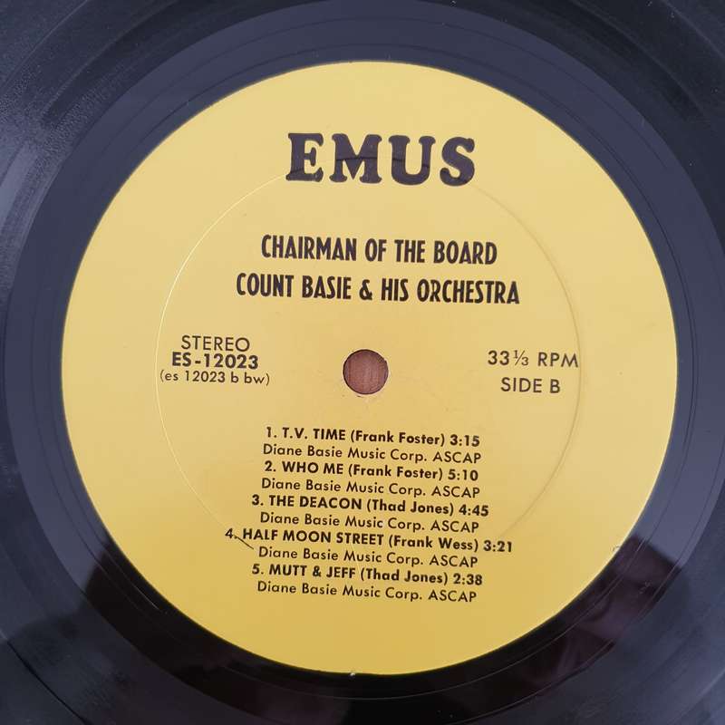 Count Basie  Chairman Of The Board  - Vinyl LP Record - Very-Good- Quality (VG-) (minus)