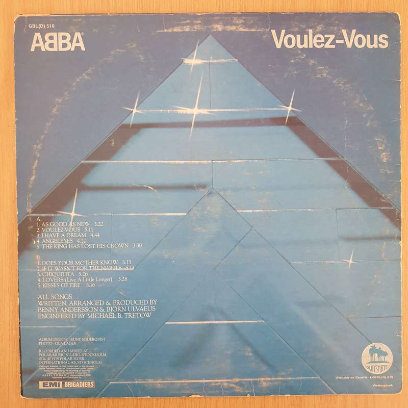 Abba - Voulez-Vouz - Vinyl LP Record - Very-Good Quality (VG)