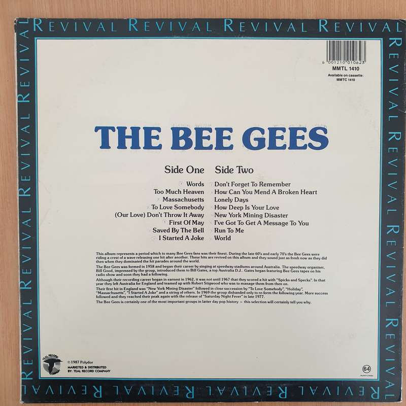 Bee Gees  Revival   - Vinyl LP Record - Very-Good+ Quality (VG+) (verygoodplus)