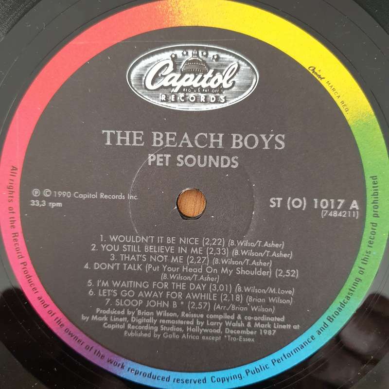 The Beach Boys  Pet Sounds - Vinyl LP Record - Very-Good+ Quality (VG+) (verygoodplus)