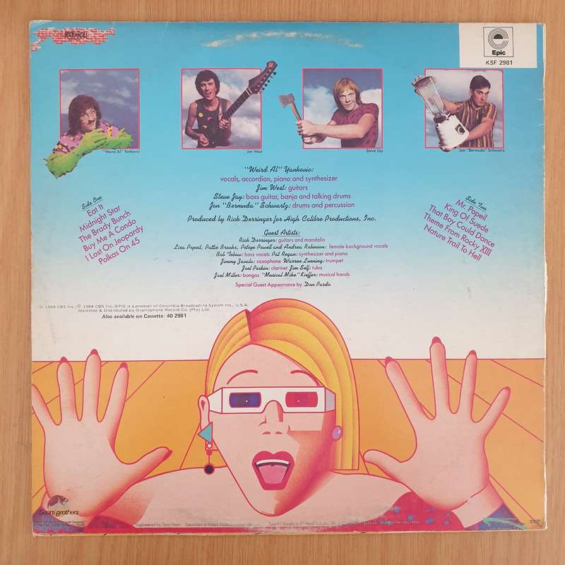 "Weird Al" Yankovic  In 3-D (eat It...) - Vinyl LP Record (VG+)
