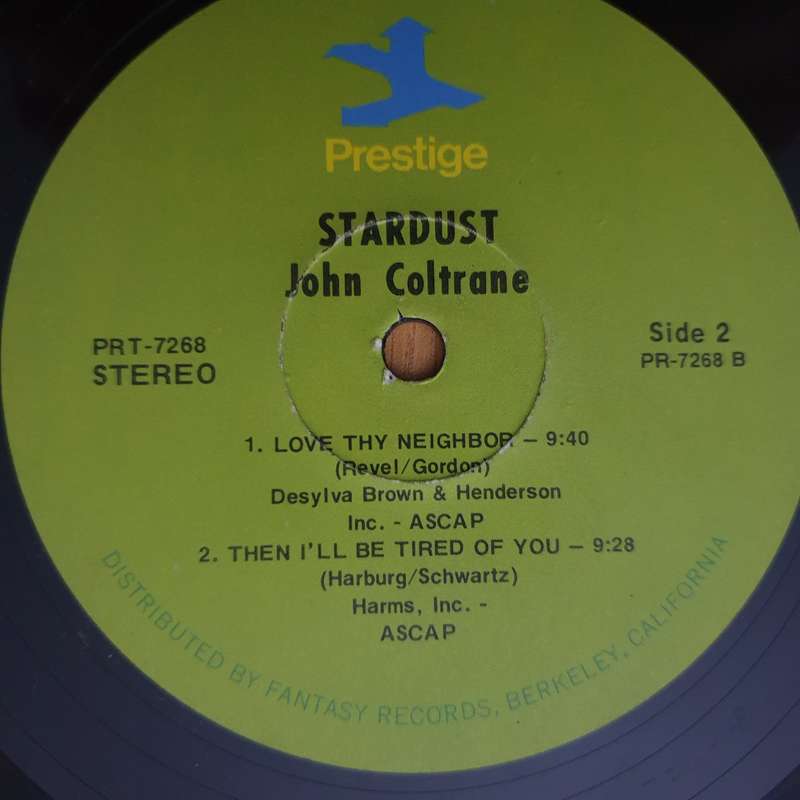John Coltrane  Stardust  - Vinyl LP Record - Good+ Quality (G+) (gplus)