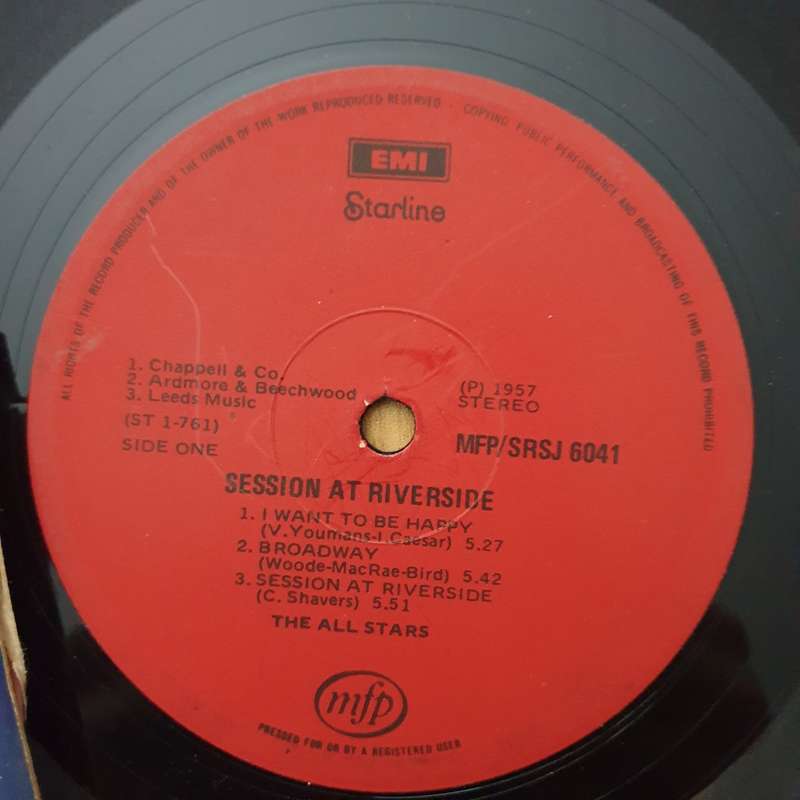 Session At Riverside  - Vinyl LP Record - Very-Good- Quality (VG-) (minus)