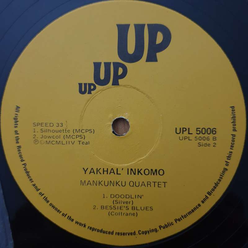 Mankunku Quartet  Yakhal' Inkomo - Vinyl LP Record - Very-Good Quality (VG)  (verry)