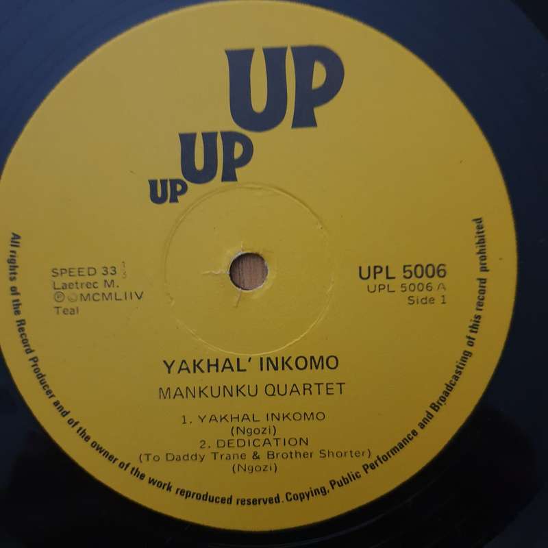 Mankunku Quartet  Yakhal' Inkomo - Vinyl LP Record - Very-Good Quality (VG)  (verry)
