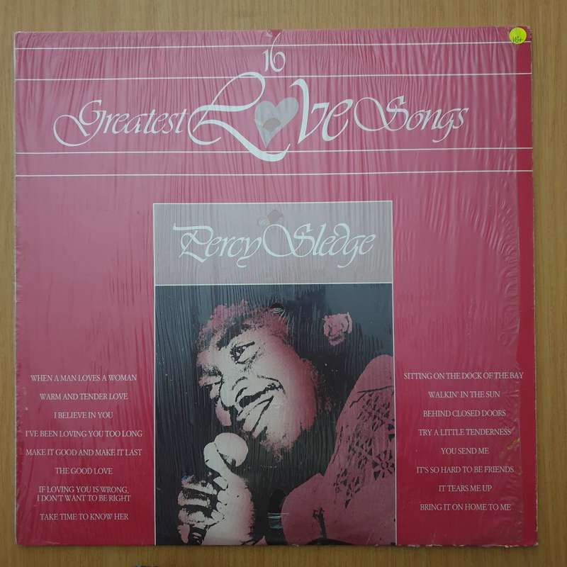 Percy Sledge - 16 Greatest Love Songs - Vinyl LP Record - Very-Good+ Quality (VG+) (verygoodplus)