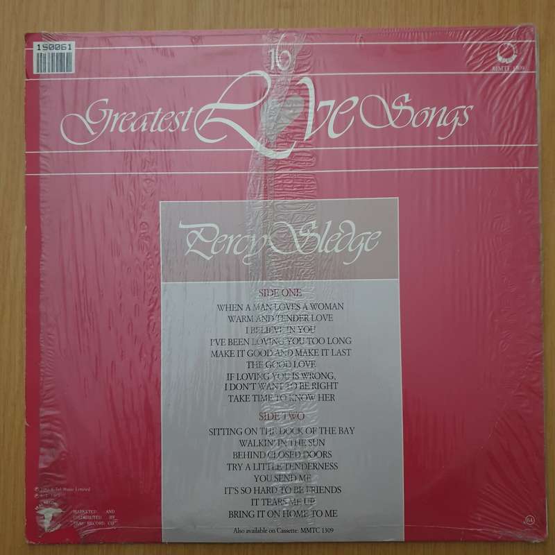 Percy Sledge - 16 Greatest Love Songs - Vinyl LP Record - Very-Good+ Quality (VG+) (verygoodplus)