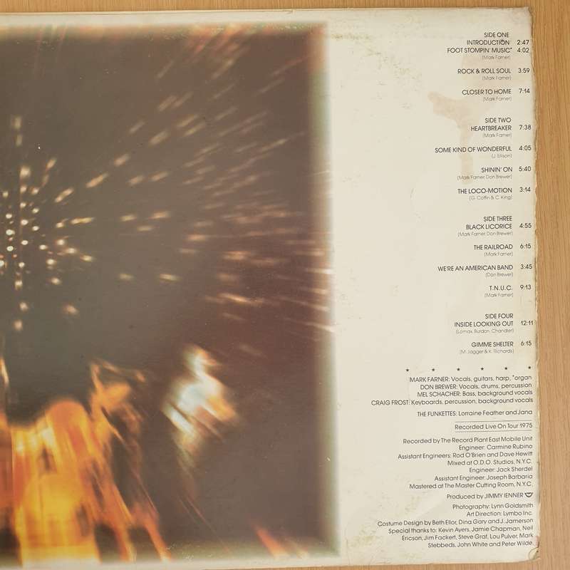 Grand Funk Railroad  Caught In The Act - Double Vinyl LP Record - Good+ Quality (G+) (gplus)