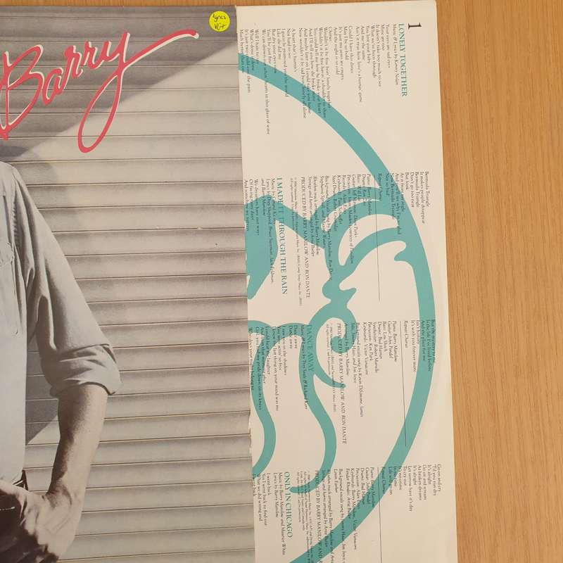 Barry Manilow  Barry (Germany) - Vinyl LP Record - Very-Good+ Quality (VG+) (verygoodplus)