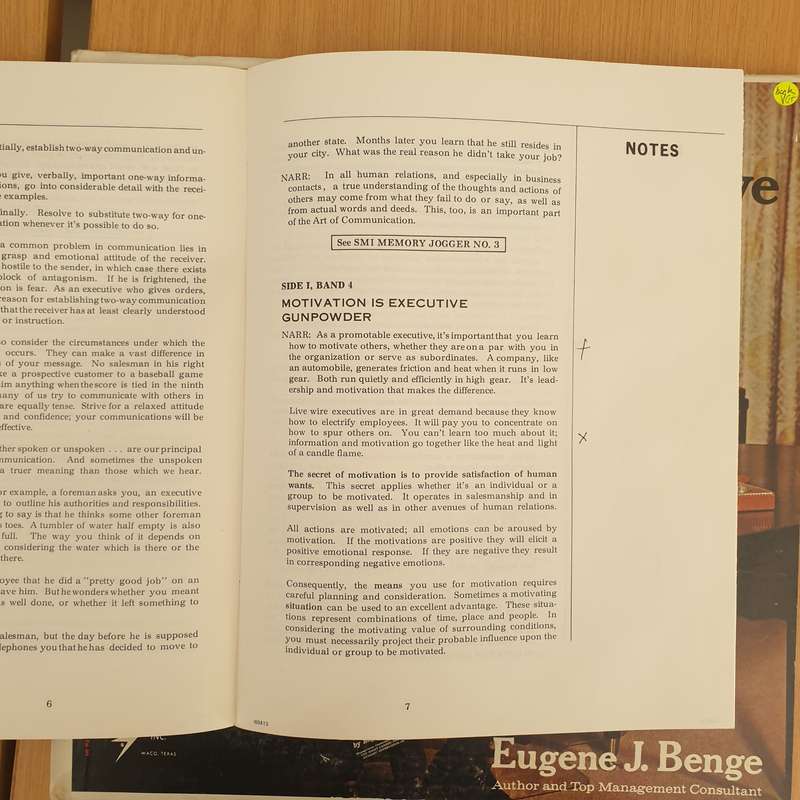 Eugene J. Benge  How To Become A Successful Executive - Vinyl LP Record - Very-Good+ Quality (...