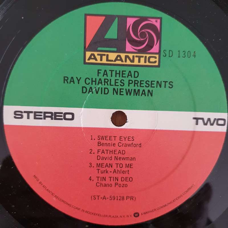 Ray Charles Presents David Newman  Fathead - Vinyl LP Record - Very-Good+ Quality (VG+) (veryg...