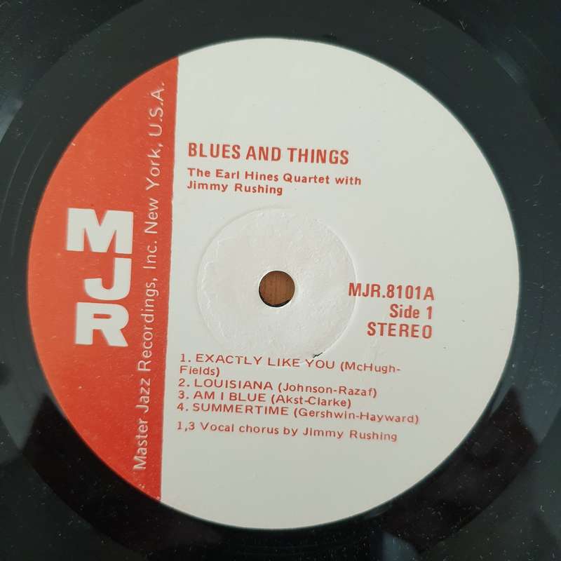 Earl Hines & Jimmy Rushing  Blues & Things - Vinyl LP Record - Very-Good+ Quality (VG+) (veryg...