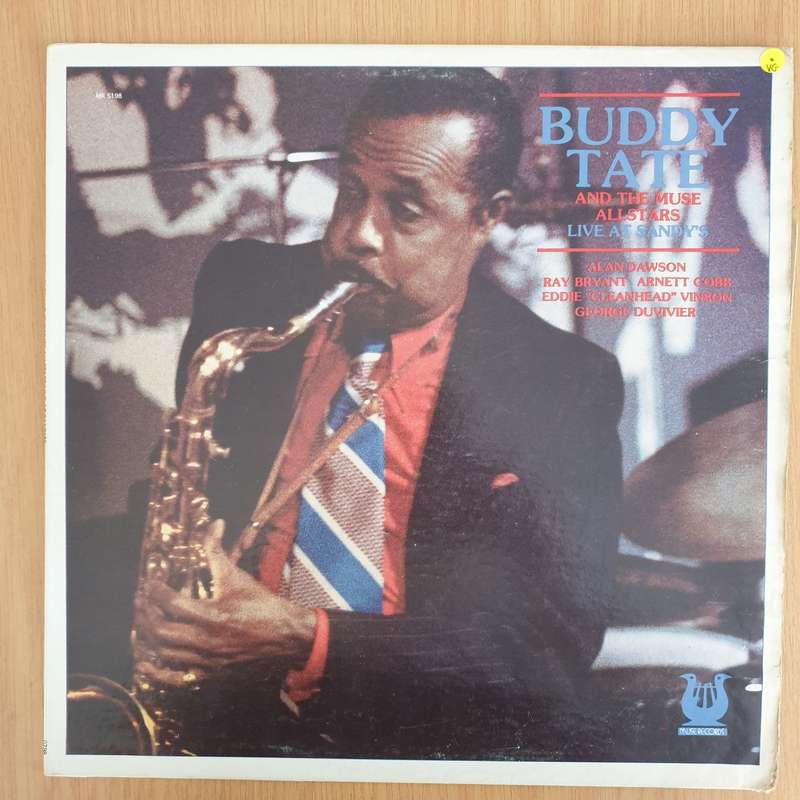 Buddy Tate And The Muse Allstars  Live At Sandy's - Vinyl LP Record - Very-Good Quality (VG)  ...