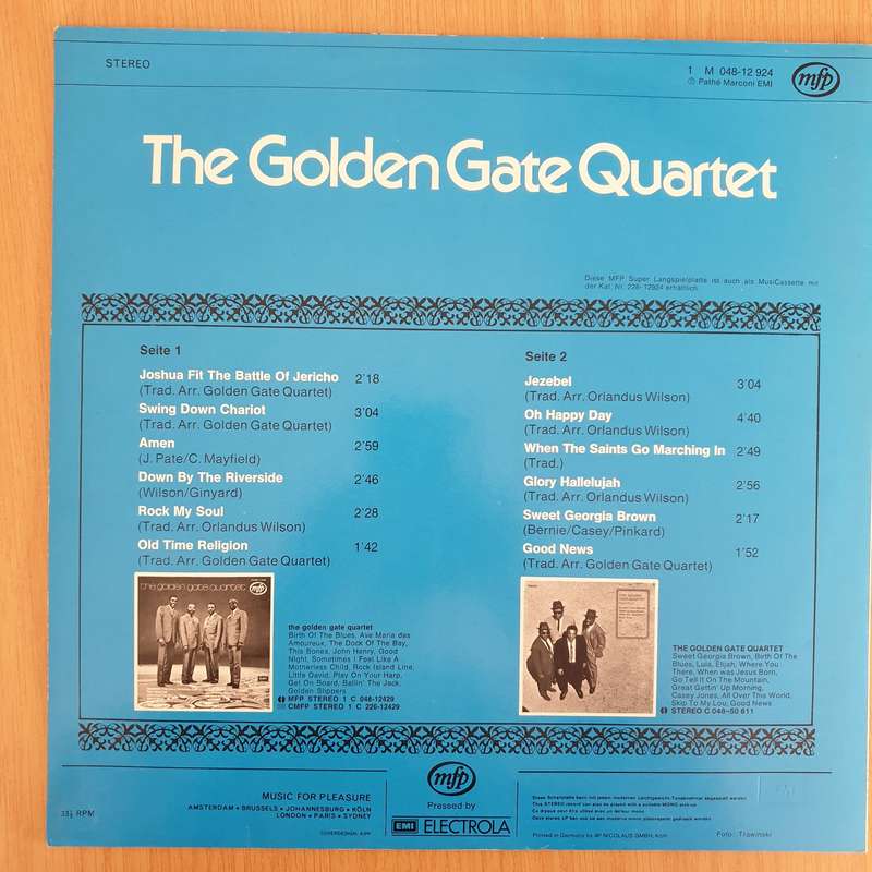 The Golden Gate Quartet - The Golden Gate Quartet - Vinyl LP Record - Very-Good Quality (VG)  (ve...