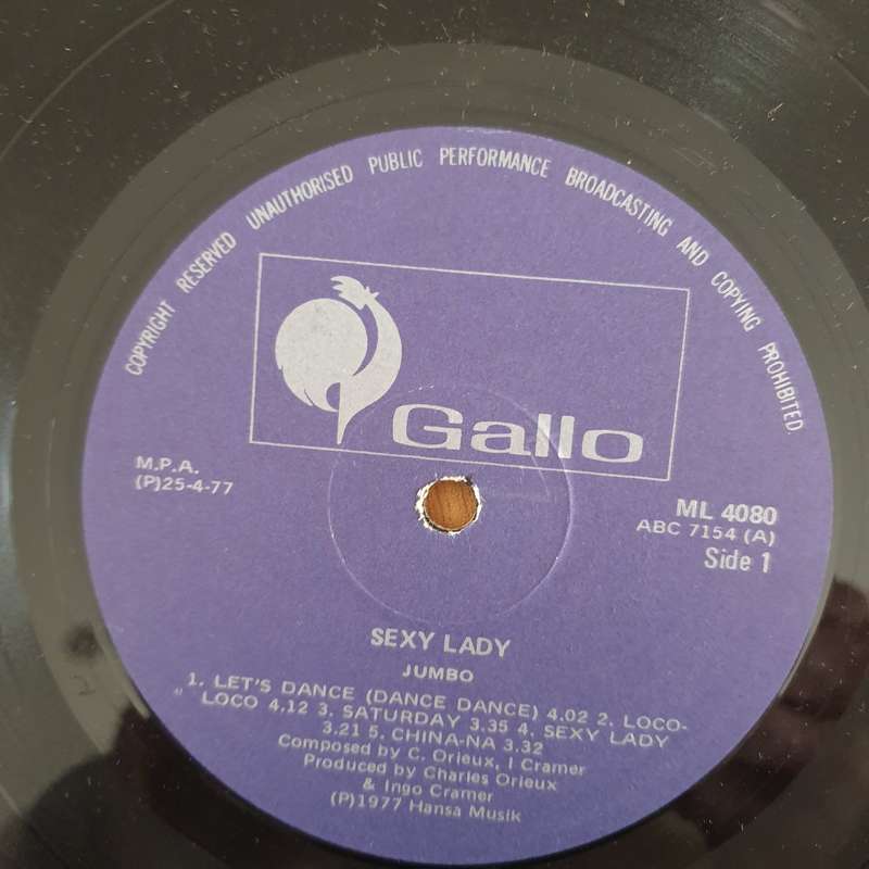 Jumbo  Sxy Lady - Vinyl LP Record - Very-Good+ Quality (VG+) (verygoodplus)