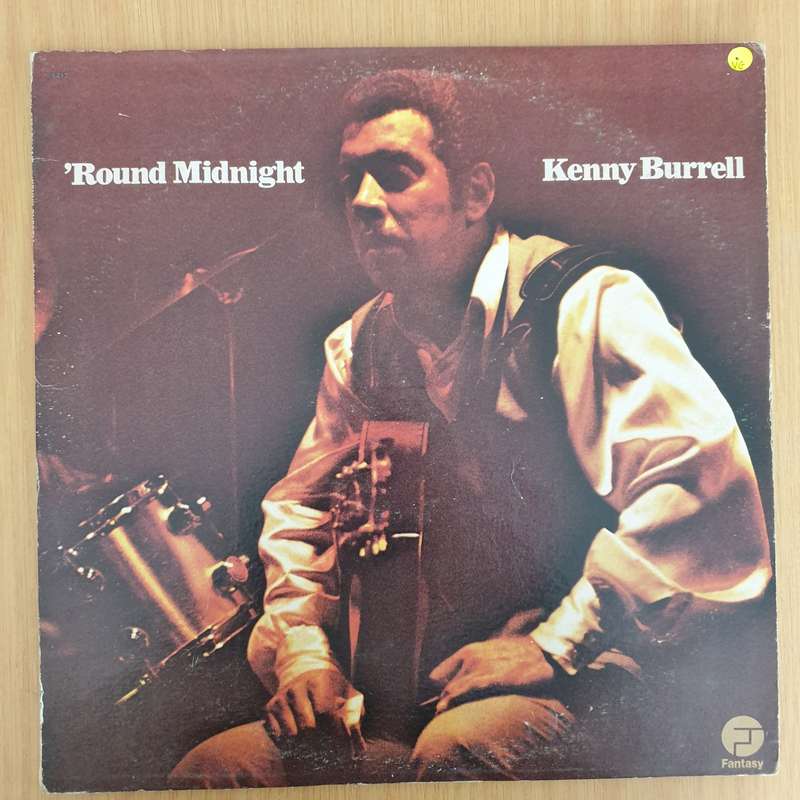 Kenny Burrell  'Round Midnight - Vinyl LP Record - Very-Good Quality (VG)  (verry)
