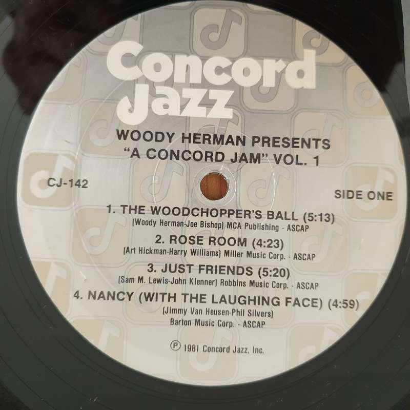 Woody Herman  Presents A Concord Jam Volume 1 - Vinyl LP Record - Very-Good+ Quality (VG+) (ve...