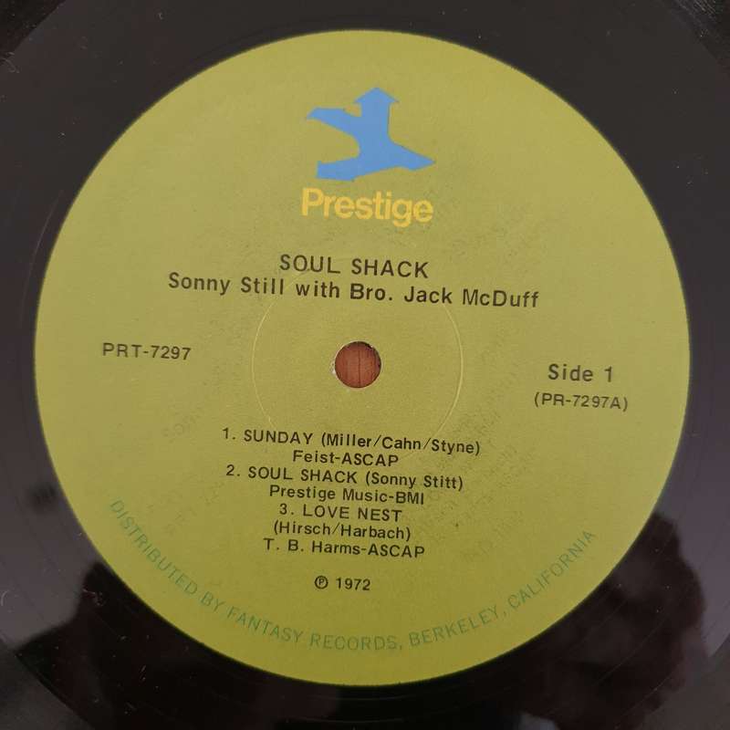 Sonny Stitt With Jack McDuff  Soul Shack - Vinyl LP Record - Very-Good+ Quality (VG+) (verygoo...