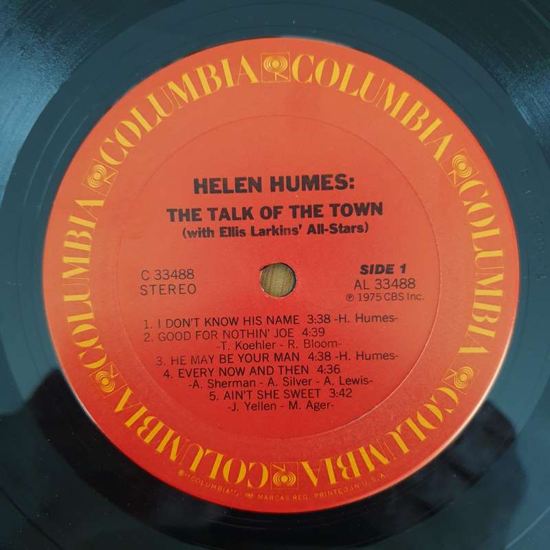 Helen Humes  The Talk Of The Town - Vinyl LP Record - Very-Good+ Quality (VG+) (verygoodplus)