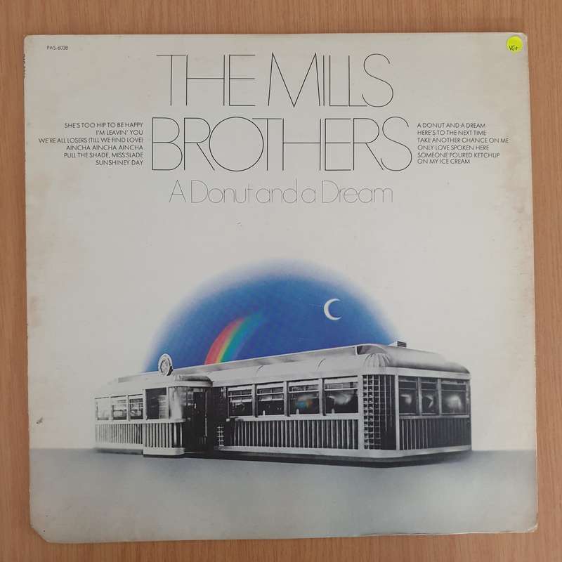 The Mills Brothers  A Donut And A Dream  - Vinyl LP Record - Very-Good+ Quality (VG+) (verygoo...