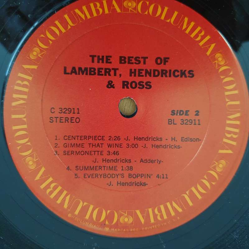 Lambert, Hendricks & Ross  The Best Of Lambert, Hendricks & Ross  - Vinyl LP Record - Very-Goo...