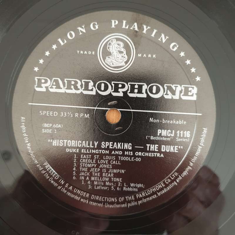 Duke Ellington And His Orchestra  Historically Speaking - The Duke  - Vinyl LP Record - Very-G...