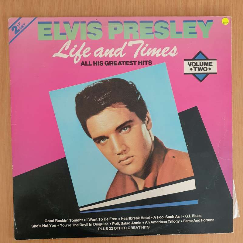 Elvis Presley - His Life and Times Vol Two - Double Vinyl LP Record - Very-Good+ Quality (VG+) (v...
