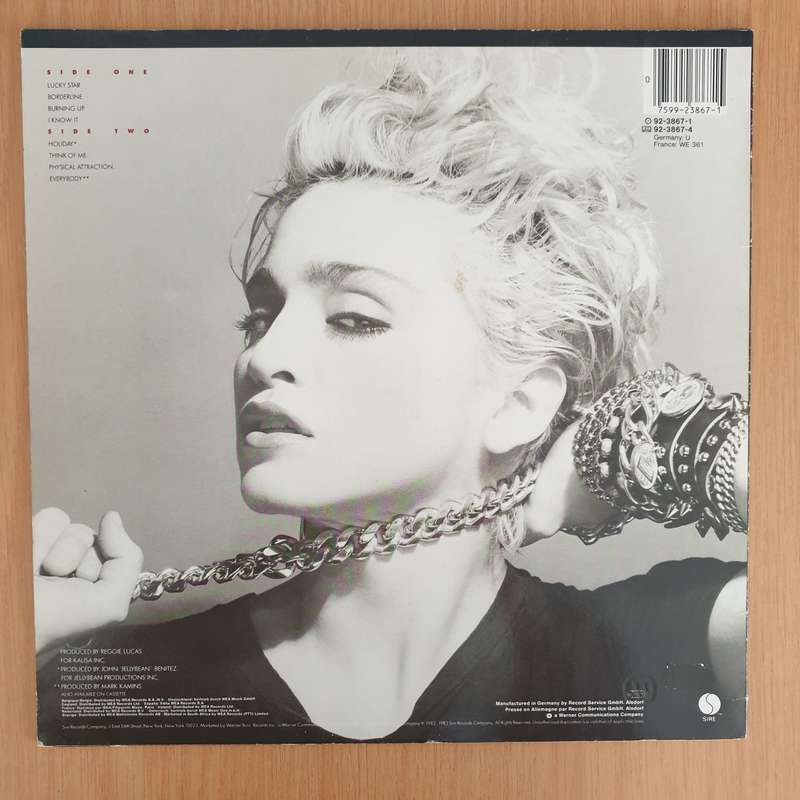 Madonna  Madonna (Germany Pressing)  - Vinyl LP Record - Very-Good+ Quality (VG+) (verygoodplus)