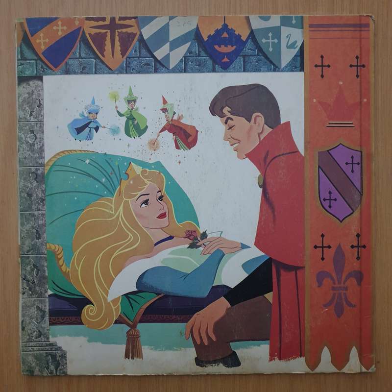 Walt Disney's Story Of Sleeping Beauty (with book)  - Vinyl LP Record - Very-Good+ Quality (VG+) ...