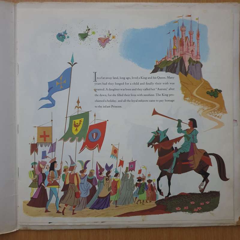 Walt Disney's Story Of Sleeping Beauty (with book)  - Vinyl LP Record - Very-Good+ Quality (VG+) ...