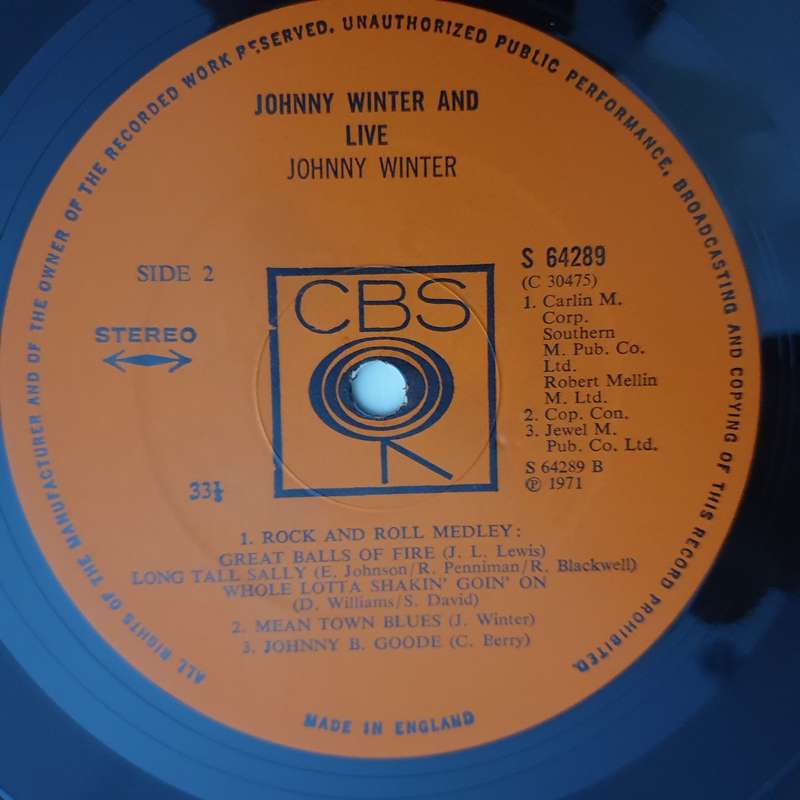 Johnny Winter And  Live Johnny Winter - Vinyl LP Record - Very-Good+ Quality (VG+) (verygoodplus)