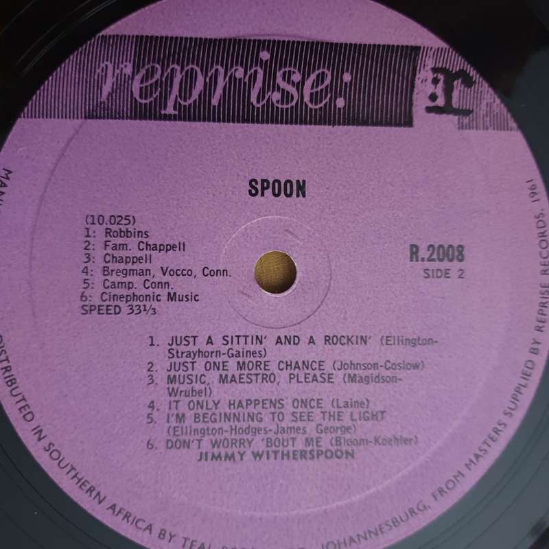 Jimmy Witherspoon  'Spoon - Vinyl LP Record - Very-Good+ Quality (VG+) (verygoodplus)