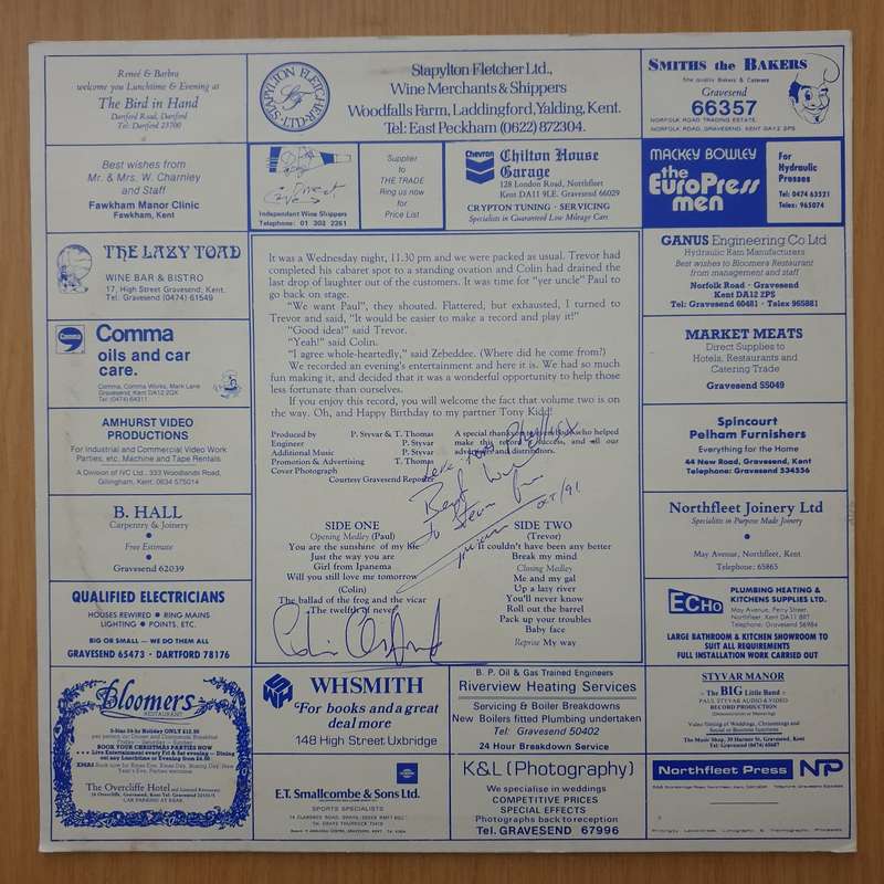 Restuarant Gravesend - Live At Bloomers (Autographed) - Vinyl LP Record - Very-Good+ Quality (VG+...