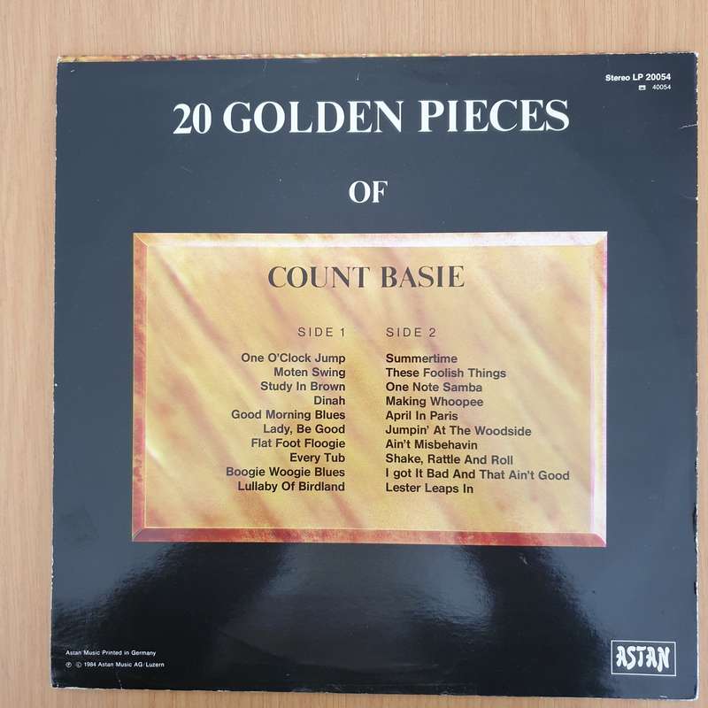 Count Basie  20 Golden Pieces Of Count Basie (Germany Pressing) - Vinyl LP Record - Very-Good+...