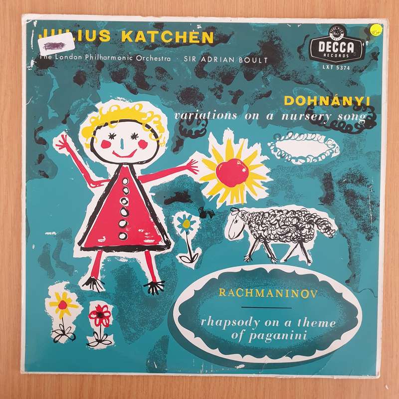 Julius Katchen, Dohnanyi, Rachmaninov  Variations On A Nursery Song / Rhapsody On A Theme Of P...