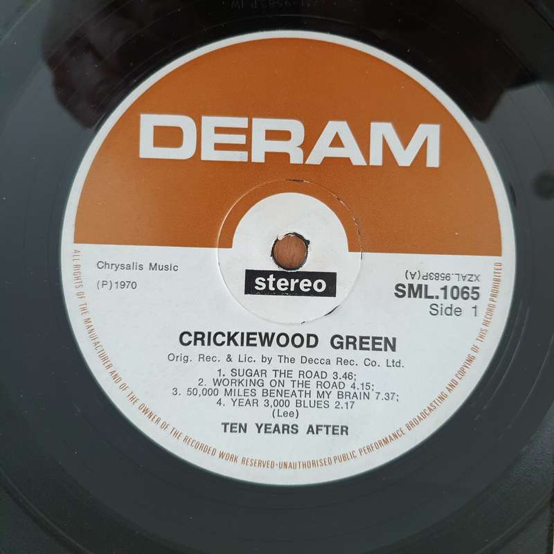 Ten Years After  Cricklewood Green - Vinyl LP Record - Very-Good Quality (VG)  (verry)