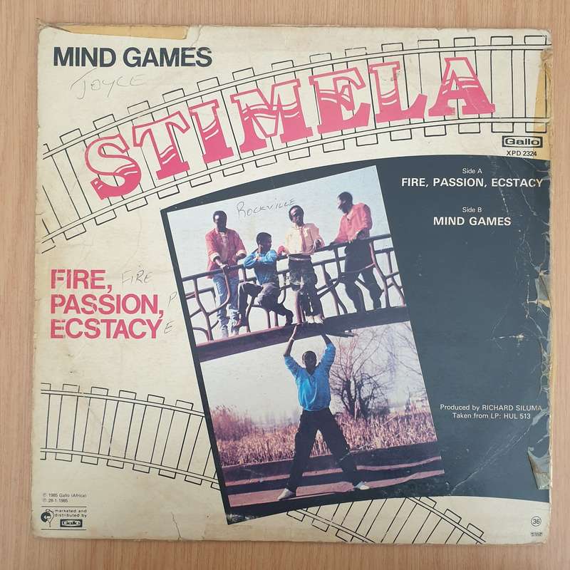 Stimela  Fire, Passion, Ecstasy/Mind Games -  Vinyl LP Record - Good+ Quality (G+) (gplus)