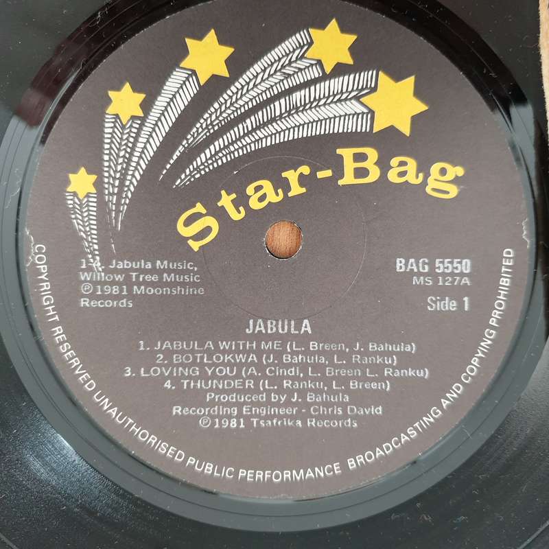 Jabula  Jabula - Vinyl LP Record - Very-Good+ Quality (VG+) (verygoodplus) (D)