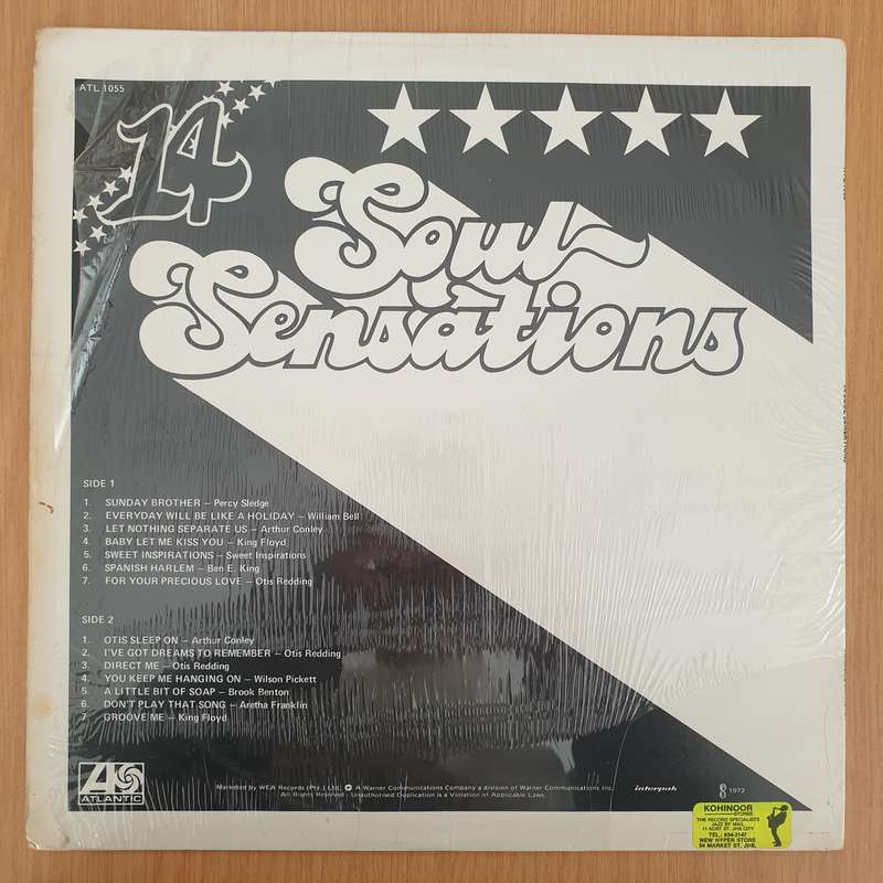14 Soul Sensations - Vinyl LP Record - Very-Good- Quality (VG-) (minus)