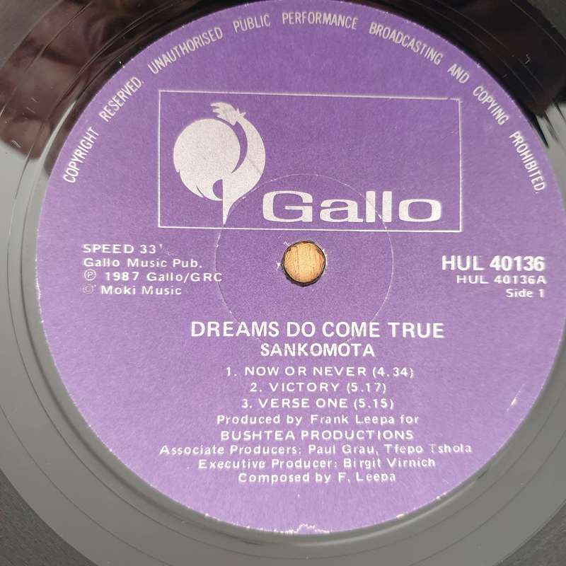 Sankomota  Dreams Do Come True - Vinyl LP Record - Very-Good Quality (VG)  (verry)
